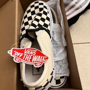 Brand new “Checkerboard Vans” Women’s Size 6